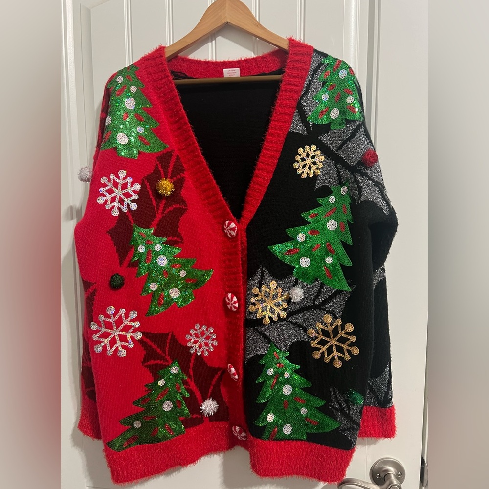 Holiday Times Women’s Christmas Tree Sweater size Large (12-14)